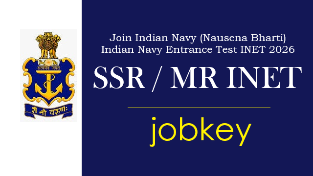 Indian Navy SSR MR INET Online Form 2026-jobkey